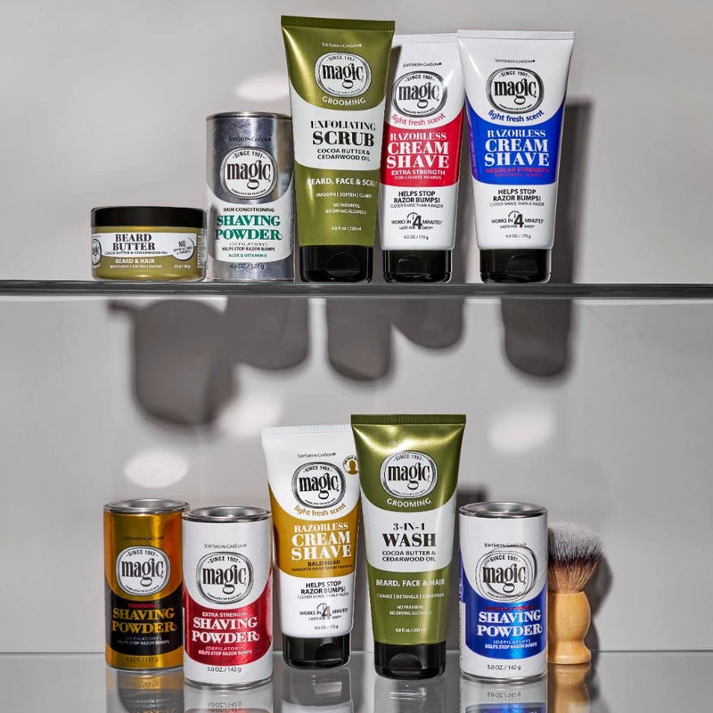 [Australia] - Softsheen-Carson Magic Men's Grooming Beard Butter and Conditioner with Cedarwood Oil and Cocoa Butter, Moisturizing Beard Care with No Drying Alcohol, 3.5 oz 