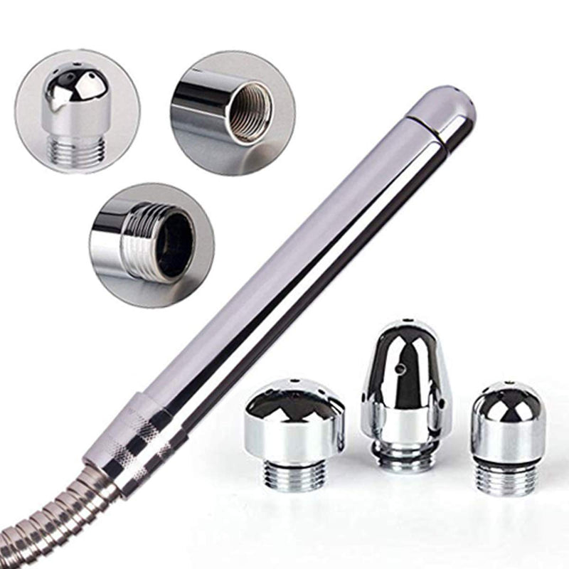 [Australia] - Shower Douche Enema Kit with hook up, Colon Nozzle Cleaner System with 59 inch Shower Hose and 3 Heads for Men Women Cleaning 