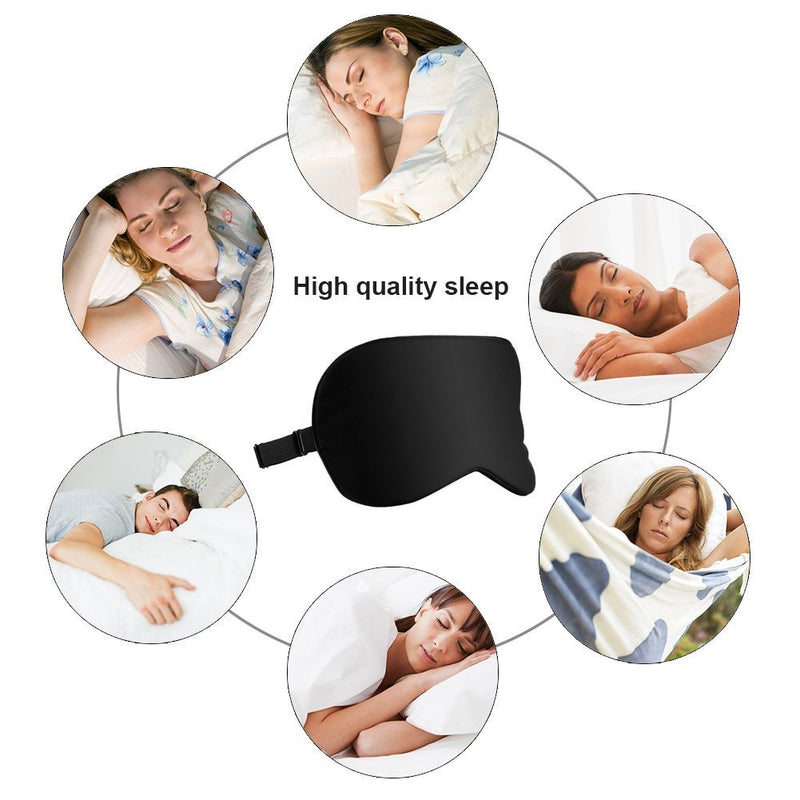 [Australia] - Silk Sleep Mask & Blindfold, Soft Eye Mask with Adjustable Head Strap, Deep Rest Eye Masks for Sleeping Night Eyeshade, Eye Cover for Travel, Shift Work & Meditation(Aerial Bird) Aerial Bird 