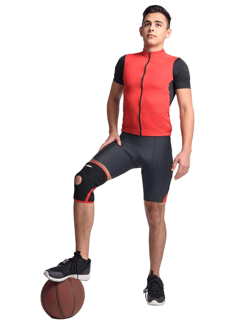 [Australia] - MAXAR Airprene Bio-Magnetic Knee Sleeve Compression Brace for Men & Women BMK-219 Black X-Large 