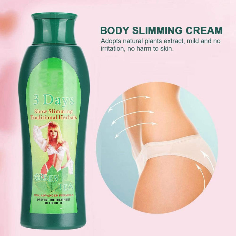 [Australia] - 200ML Anti Cellulite Cream, Herbal Green Tea Body Slimming Firming Cream Waist Abdomen Thigh Tightening Cream for Body care and weight loss. 