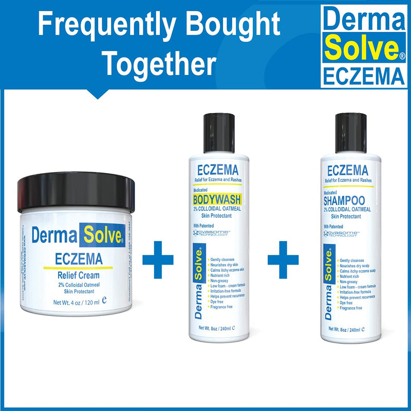 [Australia] - Eczema Relief Lotion Cream | Full Body Eczema Flare Control Therapy Balm That Protects, Moisturizes, and Repairs Skin by DermaSolve - Kids, Babies & Adults - Steroid Free (4 Fl Oz, 1) 4 Fl Oz (Pack of 1) 1.0 