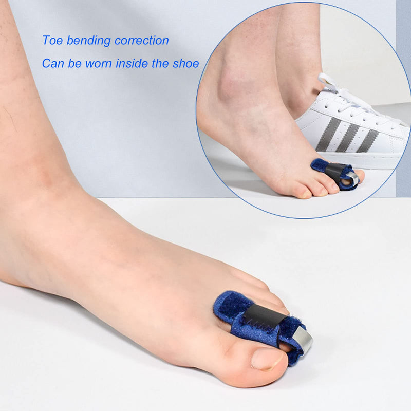 [Australia] - Nofaner Toe Splint, Hammer Toe Straightener, Ergonomic Breathable Claw Toe Fixation Corrector Strap for Fracture Recovery, Pain Relief 