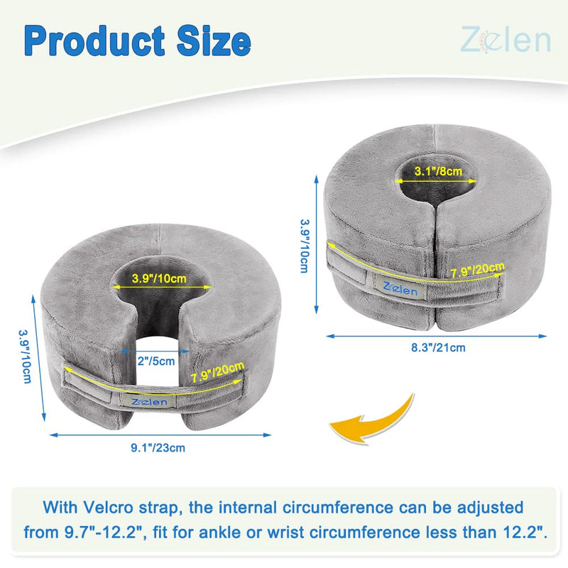 [Australia] - Foot Elevation Pillow Ankle Wedge Heel Elevator Cushion Foot Support Pillow Medical Ankle Cushion for Foot Pressure Bed Sore Ulcer Sleeping Foot Leg Rest Elevated Support Foam (Medium, 1 PCS) Medium 