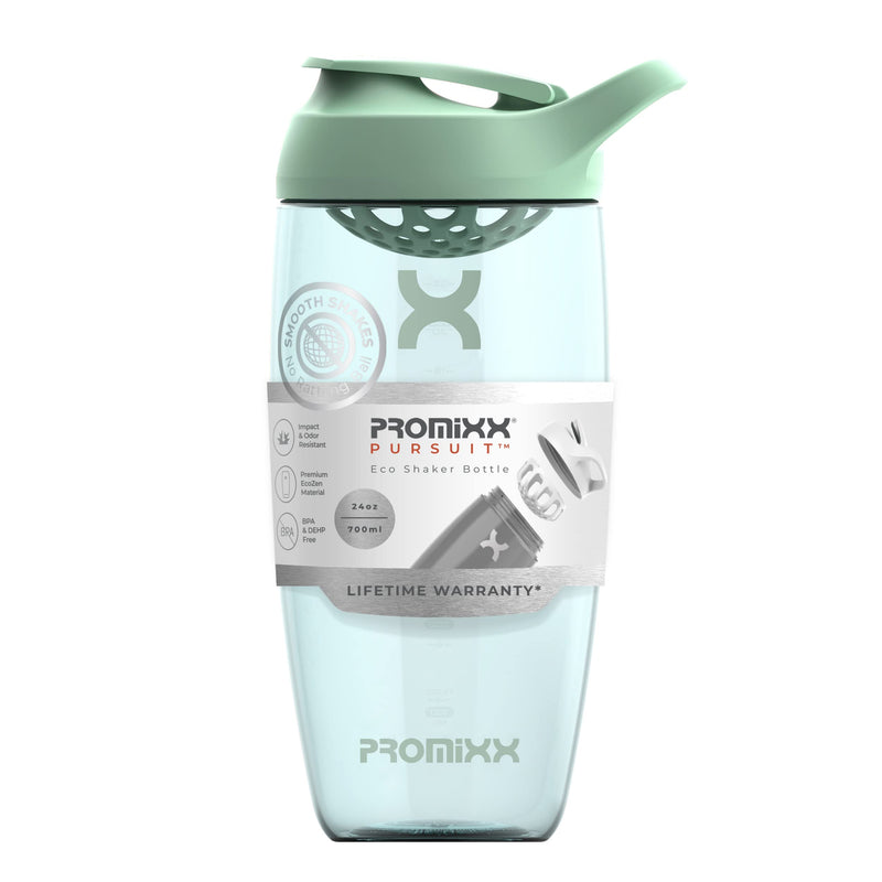 [Australia] - PROMiXX Shaker Bottle - Premium Protein Shaker Bottle for Supplement Shakes - Easy Clean, Durable Cup (700ml, Seagrass Green) 700ml 