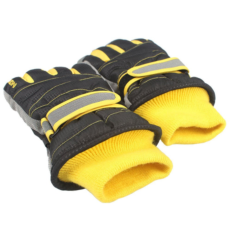 [Australia] - MAGARROW Kids Winter Warm Windproof Outdoor Sports Gloves For Boys Girls Black Small (Fit kids 6-7 years old) 