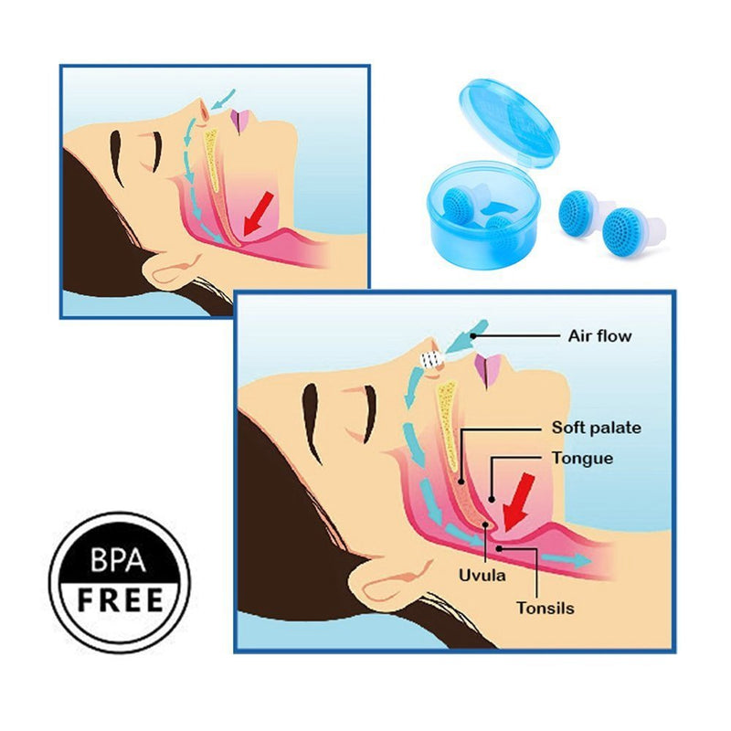 [Australia] - Anti Snoring Devices, Silicone Nose Clip Air Purifier Nose Breathing Apparatus, Anti Snoring Device Nose Clip Anti Snoring, Mini Nose Buds Anti Snoring 2 Pairs 