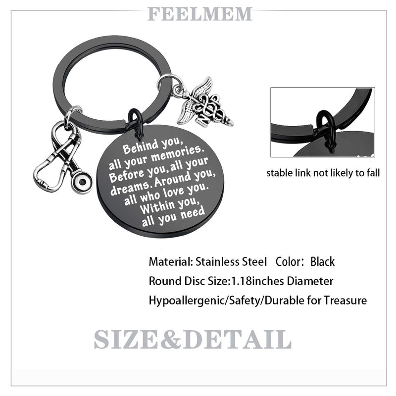 [Australia] - FEELMEM NP Graduation Gift NP Nurse Practitioner Gift Nurse Inspirational Gift Black 