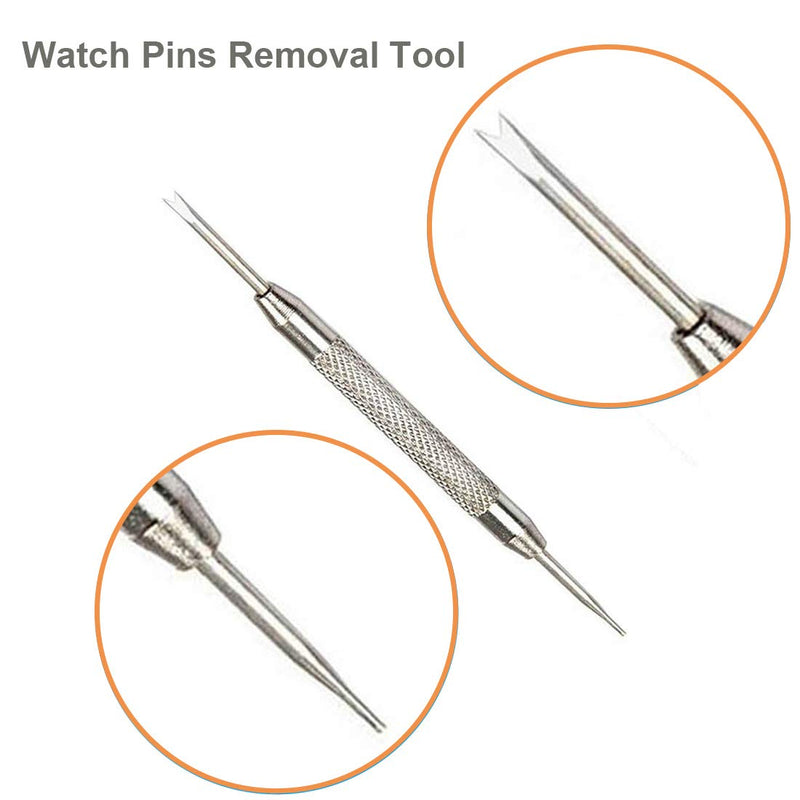 [Australia] - Watch Band Pins Replacement Kit, Heavy Duty Stainless Steel Watch Spring Bars with Watch Strap Remove Tool 12mm 