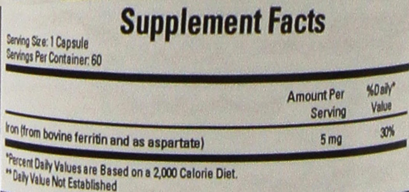 [Australia] - Cardiovascular Research Ferritin Capsules, 60 Count 