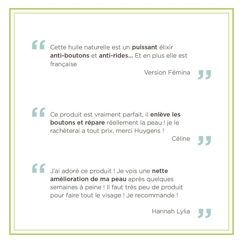 [Australia] - Organic Face Night Repair Oil HUYGENS - Regenerating Concentrate - Night Elixir Serum - Wake Up To Beautiful Skin - Organic & 100% Natural - Made In France - Vegan - 30mL 