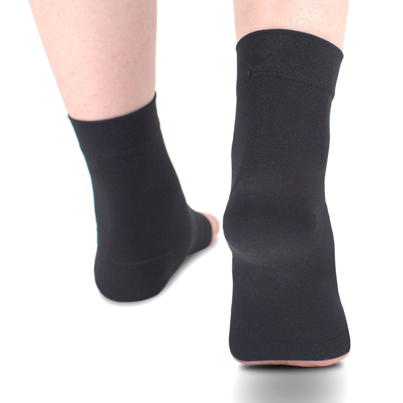 [Australia] - Ailaka 20-30 mmHg Plantar Fasciitis Compression Socks, Heel Foot Support Ankle Sleeves, Ankle Pain Relief for Men, Women, Nurses, Maternity, Pregnancy S Black 