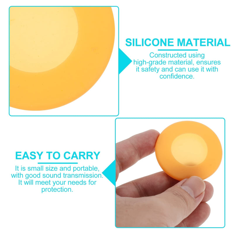 [Australia] - Baluue 10pcs Stethoscope Spare Parts Stethoscope Replacement Parts Stethoscope Silicone Head Cover Protector for Stethoscope Accessories Kit Orange 4.5X4.5CM 