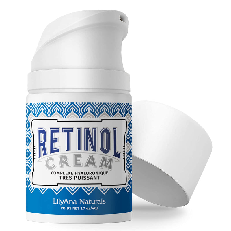 [Australia] - LilyAna Naturals Retinol Cream for Face - Made in USA, Retinol Cream, Anti Aging Cream, Retinol Moisturizer for Face, Wrinkle Cream for Face, Retinol Complex - 1.7oz 1.7 Ounce (Pack of 1) 