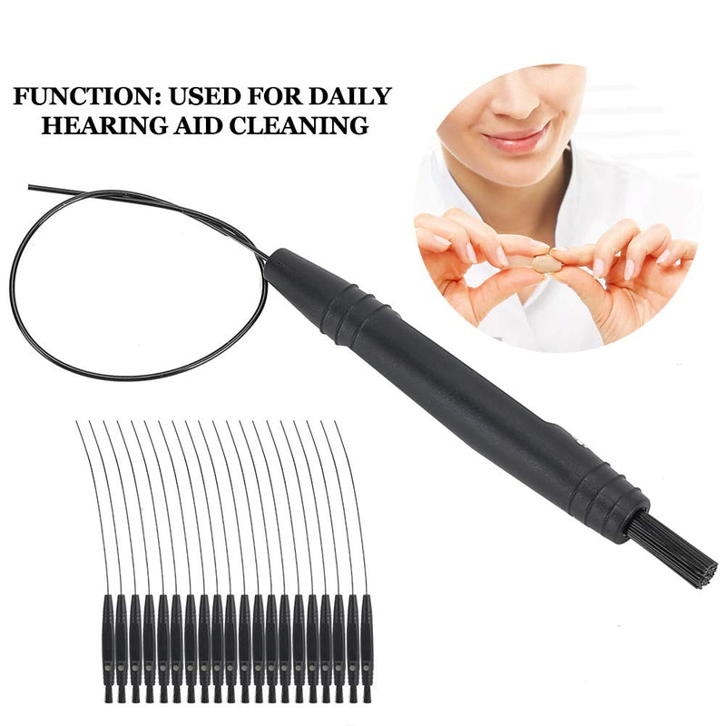 [Australia] - Hearing Aid Cleaning Brush, 20 Pcs Wire Cleaner Multifunctional Hearing Aid Cleaning Kits Hearing Aid Cleaning Brush for Universal Cleaning 
