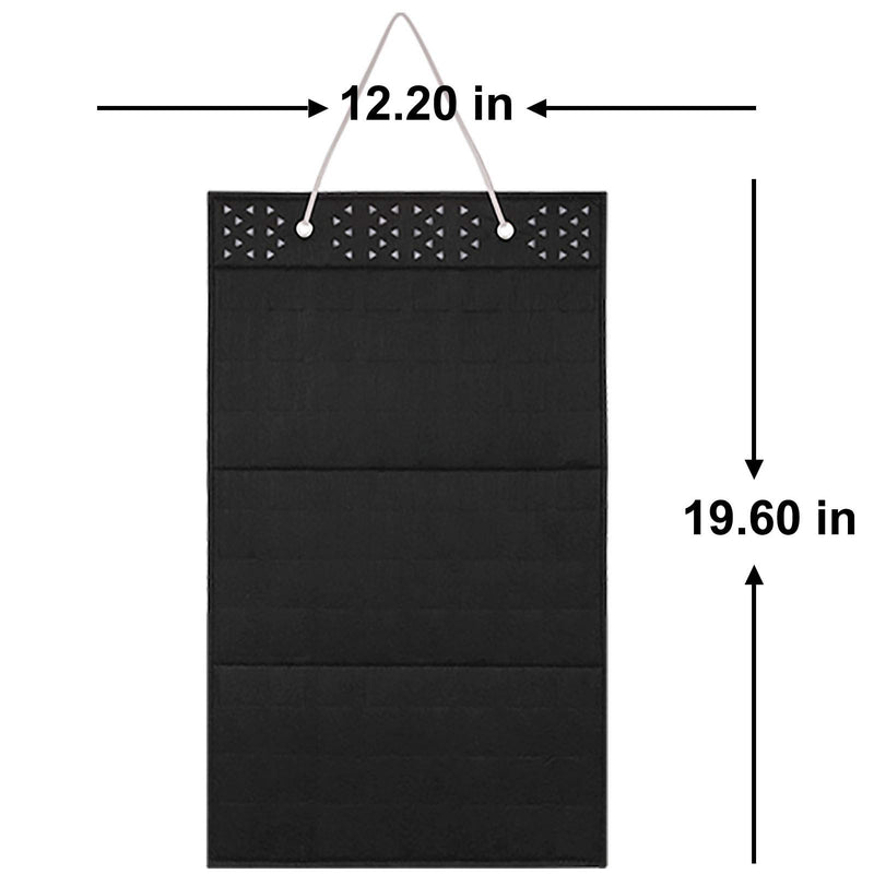 [Australia] - AROUY Wall Hanging Brooch Pin Display Organizer - Enamel Pin Display and Brooch Collection Storage Holder for Women or Men, up to 96 Pins (Organizer Only) (Black) Black 