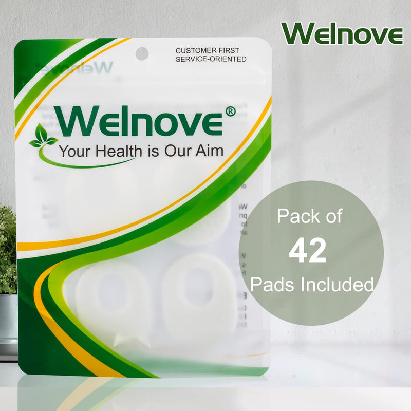 [Australia] - Welnove 42pcs Callus Pad, Adhesive Corn Protectors,Relief Pain from Calluses, Corns, Blisters, Heel Frictions, Self Stick Cushions - White 