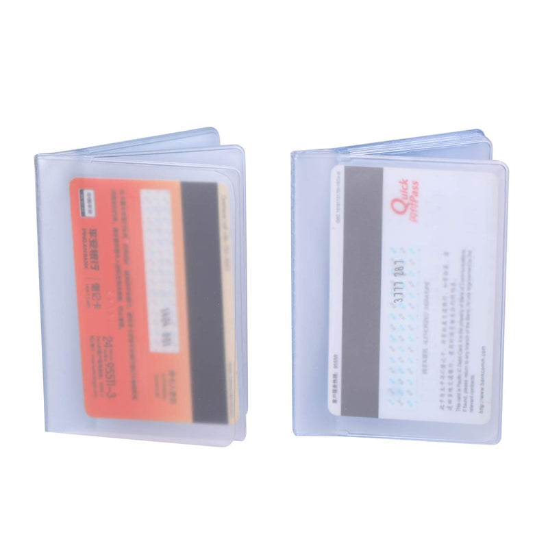 [Australia] - Senkary Set of 3 - Plastic Wallet Insert Credit Card Holder (20 Page 20 Slots, 10 Page 20 Slots and 10 Page 10 Slots), Translucent 