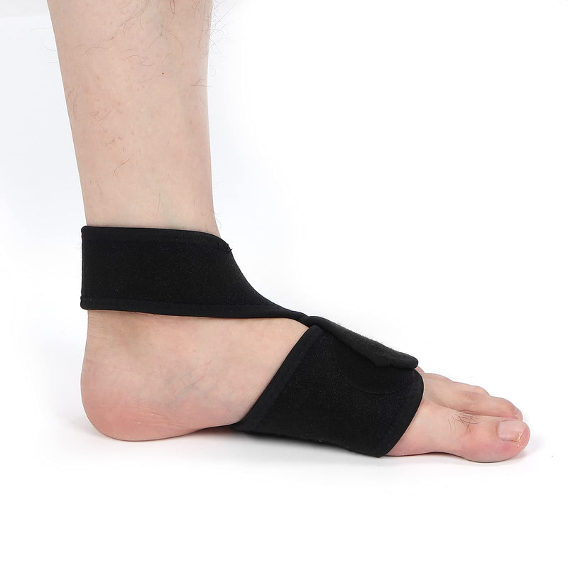 [Australia] - Foot Drop Brace, Professional Elastic Soft Foot Drop Brace Adjustable Foot Varus Valgus Correction Belt Breathable Foot Orthotic Brace Wrap(left) left 