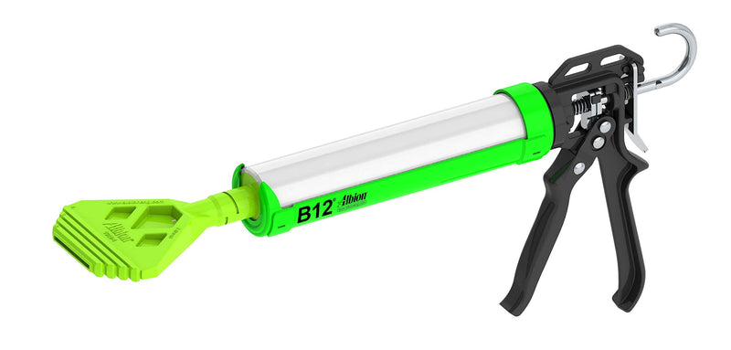 [Australia] - Albion Engineering Company 1018-G01 Ribbon Bead Nozzle for Dispensing Vapor and Air Barrier Sealants, Adjustable, 1/8" Thick x 2" to 4" Wide, Bright Green 