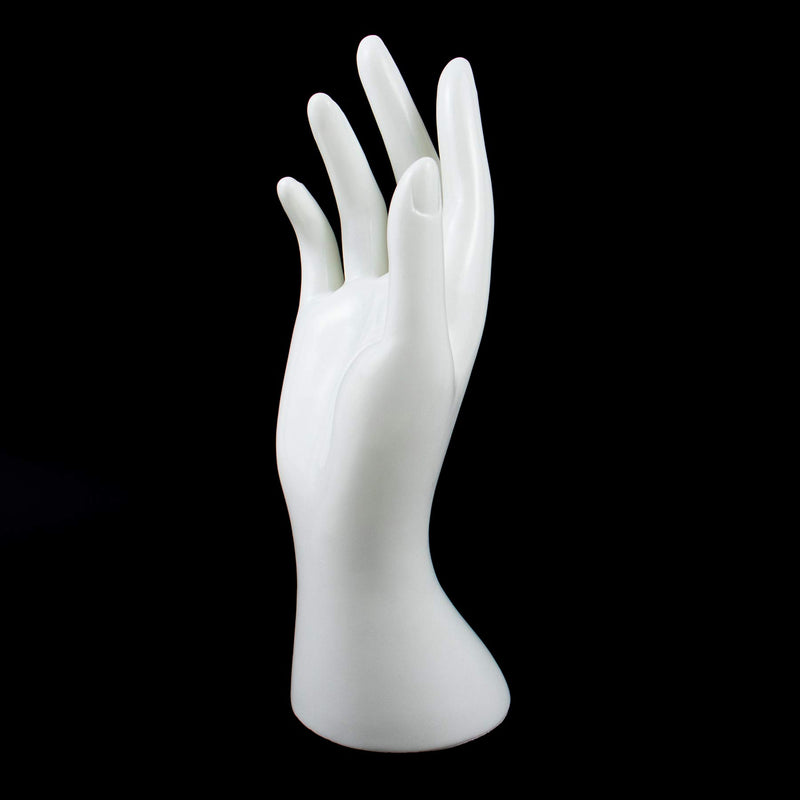 [Australia] - AUEAR, Female Mannequin Hand Display for Jewelry Display Holder Bracelet Necklace Ring Stand (White, 8.66"x2.95", 1 Pack) 8.66"x2.95" 1 Pack-white 