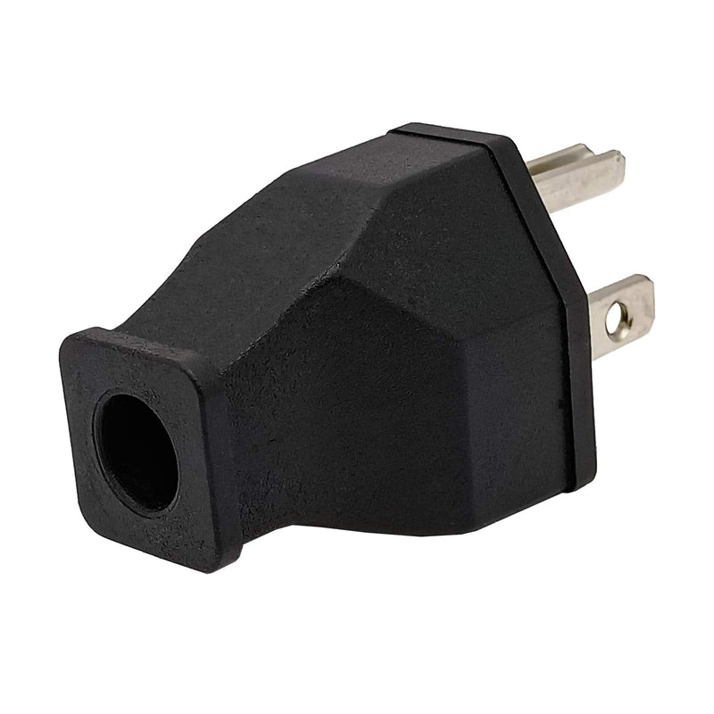 [Australia] - Straight Blade Plug 15 Amp 125 Volt, Grounding 3-Wire Male Extension Cord Replacement, Plug, Straight Blade, Electrical Plugs End Black, 3-Pack 