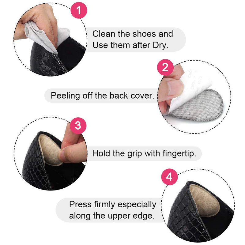 [Australia] - Dr. Foot’s Heel Grips for Men and Women, Self-Adhesive Heel Cushion Inserts Prevent Heel Slipping, Rubbing, Blisters, Foot Pain, and Improve Shoe Fit - 2pairs (Beige) Beige 