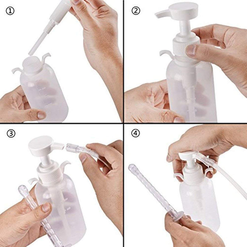 [Australia] - Reusable Vaginal Cleansing System Excellent Vaginal Cleanser Female Vaginal Rinse, Manual Pressure Clean, 100% Safe, 300 ml Capacity Extra 2 Nozzle Tips Doctor Recommended (300ml) 300ml 