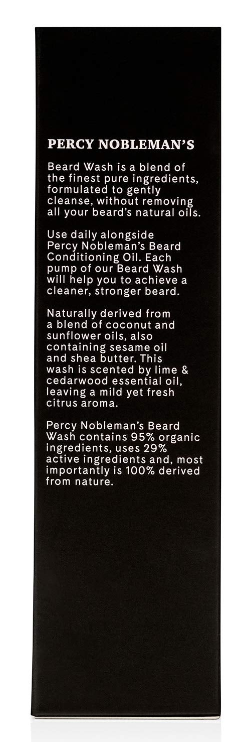 [Australia] - Percy Nobleman Beard Wash A Natural 95% Organic Soap / Shampoo & Conditioner for Men 
