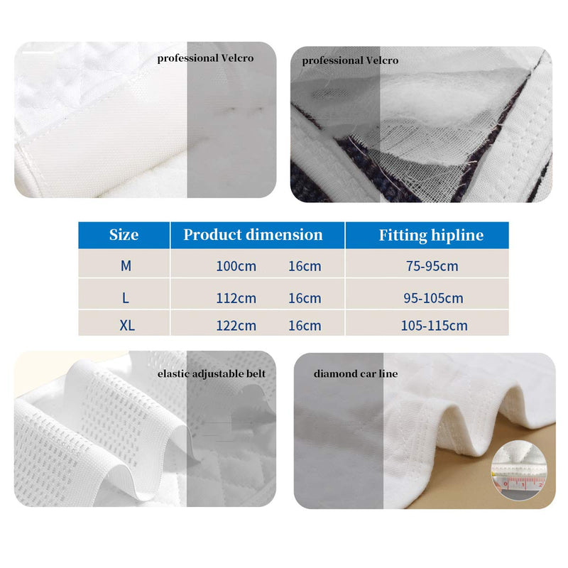 [Australia] - Vansun Pelvis Wrap for Pregnancy | Material Accredited Skin-Friendly Shaping Belly Wrap-for Postpartum Body Shaping Brace (White, L) White 