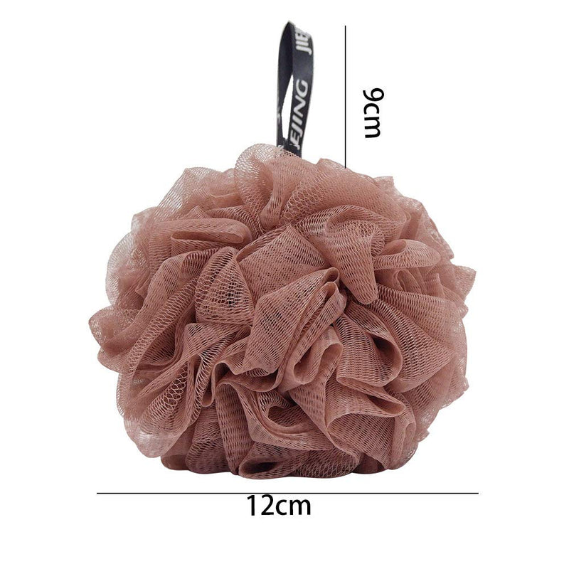 [Australia] - Bath Sponge Shower Puff Soft Loofah Sponge Pouf Exfoliating Mesh Shower Ball for Adults Men Women 2 Count (Pack of 1) 