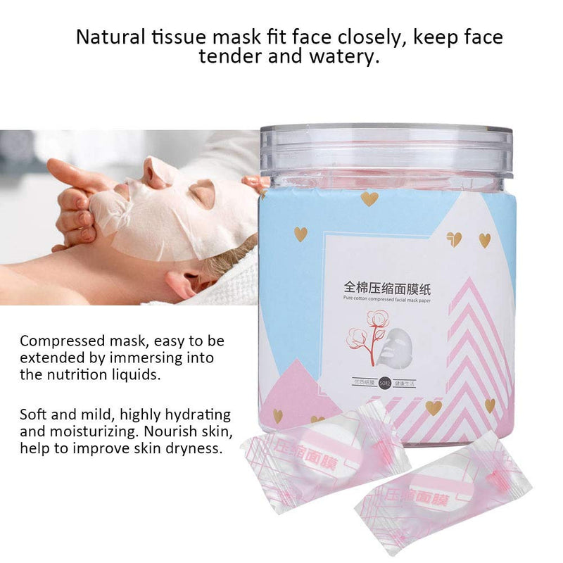 [Australia] - 50Pcs/Pack Disposable Self-made Skin Care Compressed Face Mask DIY Face Mask 