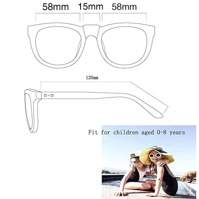 [Australia] - Kids Sunglasses Round Flower UV400 Protection Colorful Glasses for Children Girl Boy A Tortoise 
