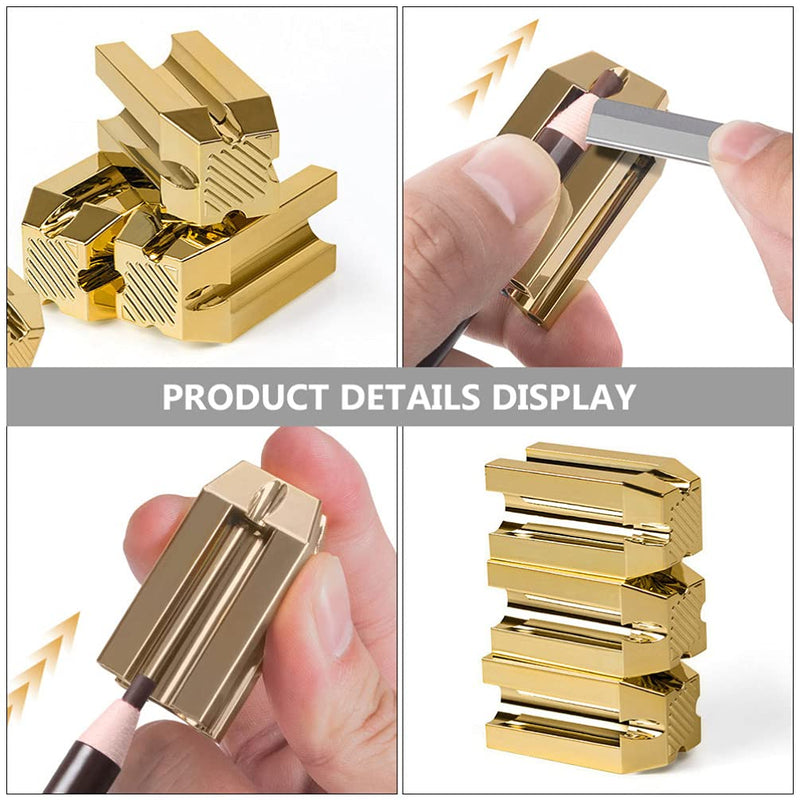 [Australia] - HEALLILY Cosmetic Pencil Sharpener Eye Makeup Pencil Sharpener Microblading Pencil Sharpener Tip Thin Sharpening Tools for Peel Off Brow Eyebrow Pencils 