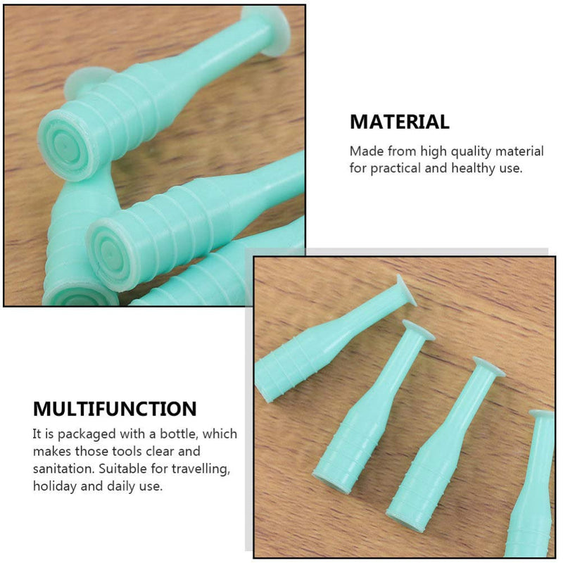 [Australia] - EXCEART Scleral Cup Contact Lens Handler, 8pcs Soft Hard Contact Lens Inserter Remover Contact Lens Suction Cup Stick Tool Without Bottle for Travel Home Use Green 