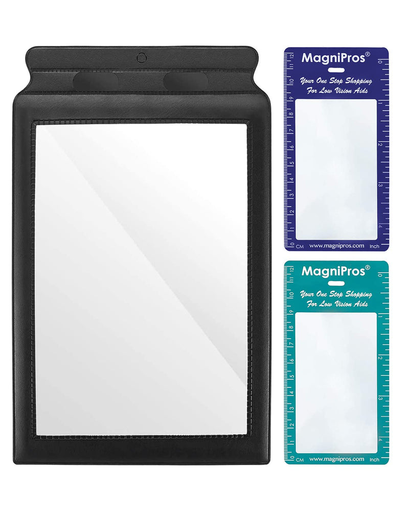 [Australia] - M MAGDEPO 3X Magnifying Sheet Flat Full Page Reading Magnifier Perfect Reading Aid for Elderly, People with Low Vision with 2 Bookmark Magnifier Lens with 2 bookmarks 