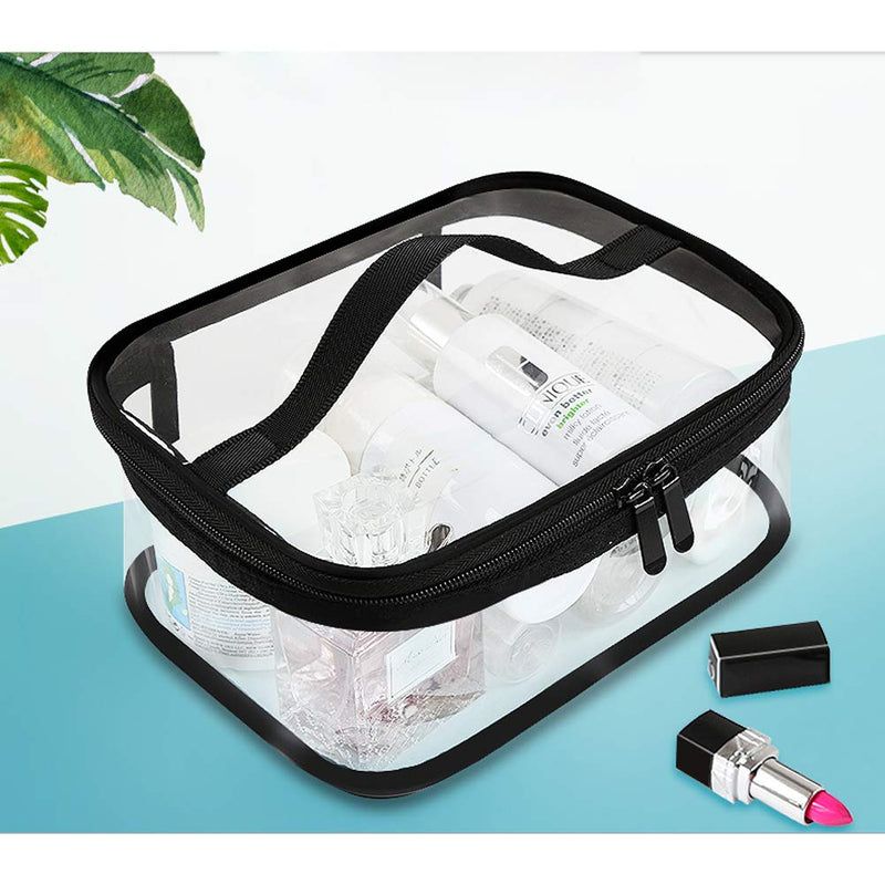 [Australia] - Comestic Travel Bag Portable Bathroom Makeup Wash Bag for Girls Women Lady Men Boy Fashion Storage Electronics Accessories Organizer Large Capacity Pouch, Clear 