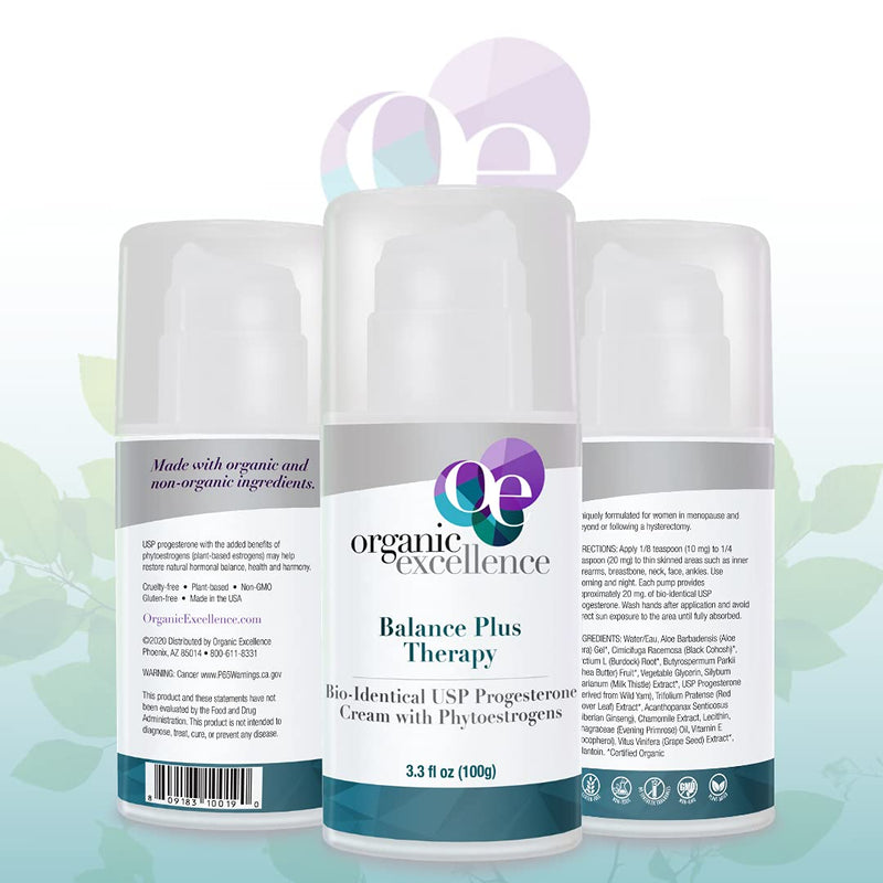 [Australia] - Balance Plus Therapy Bio-Identical Progesterone Cream with Phytoestrogens - 3 oz 