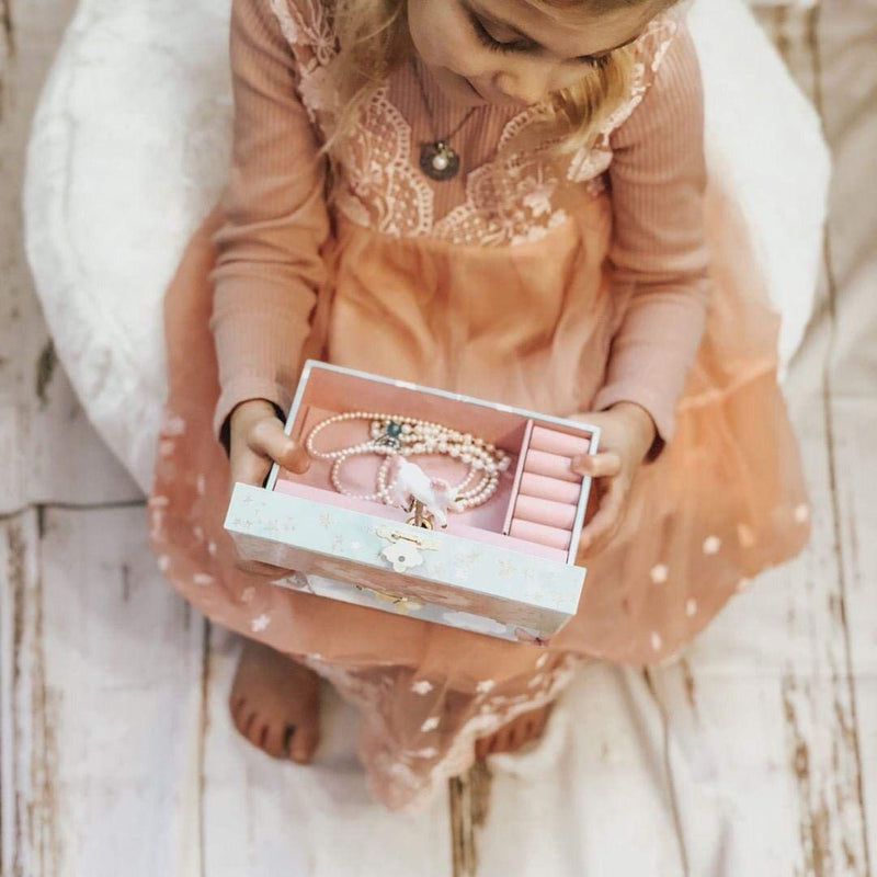 [Australia] - The Memory Building Company Unicorn Music Box & Little Girls Jewelry Set - 3 Unicorn Gifts for Girls 