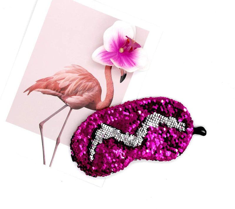 [Australia] - FSSTUD 6 Pcs Glitter Mermaid Sequins Sleep Sleeping Eye Mask Elastic Eye Cover Shade Blindfold Women Teens Girls 