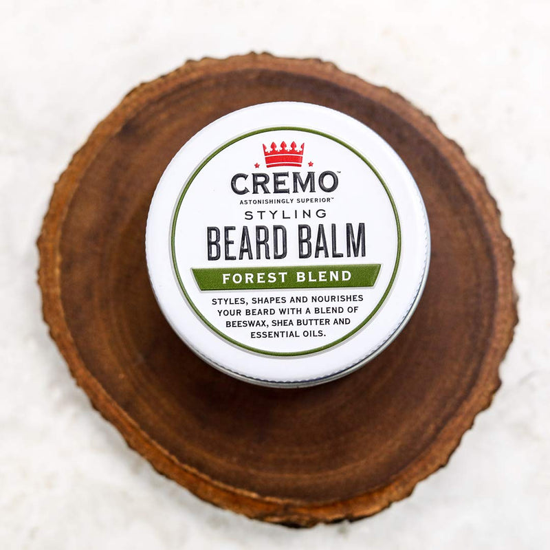 [Australia] - Cremo Styling Beard Balm, Forest Blend, Nourishes, Shapes And Moisturizes All Lengths Of Facial Hair, 2 Ounce 