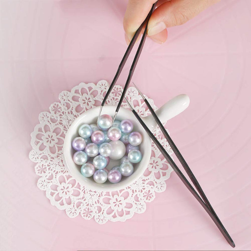 [Australia] - SK Curved Extra Fine Point Slim Tweezer Sugar Beads Tweezers Tools for Sugar Pearls, Candy Beads 