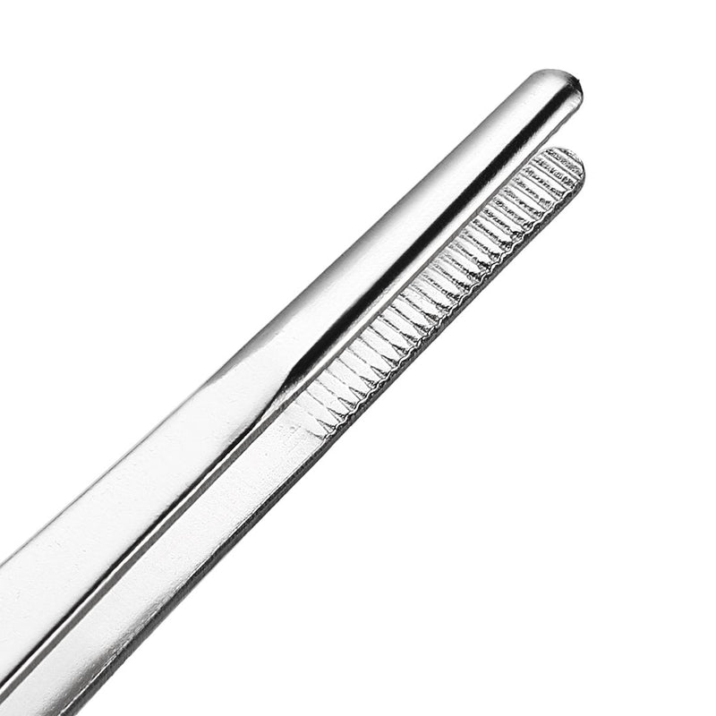 [Australia] - sourcingmap 4 Pcs 8-Inch Stainless Steel Straight Blunt Tweezers Serrated Tip Daily Garden Tool 8",Straight Blunt,4Pcs 