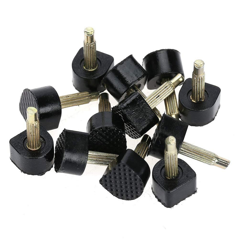 [Australia] - VOBOR U Shaped Heel Tip Heel Heel Cap Replacement Tips for High Heels Black High Heel Replacement Tips U Round Shape Heel Tip 60PCs (5 Different Size) 
