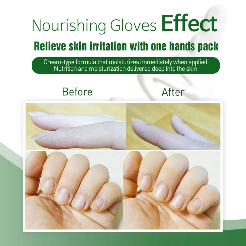 [Australia] - Epielle Nourishing Hand Masks - Hemp + Rosemary Extract for Deep Moisturizing 100% Vegan & Cruelty-Free (Gloves 6pk) For Dry Hand Spa Masks Gloves 6pk 