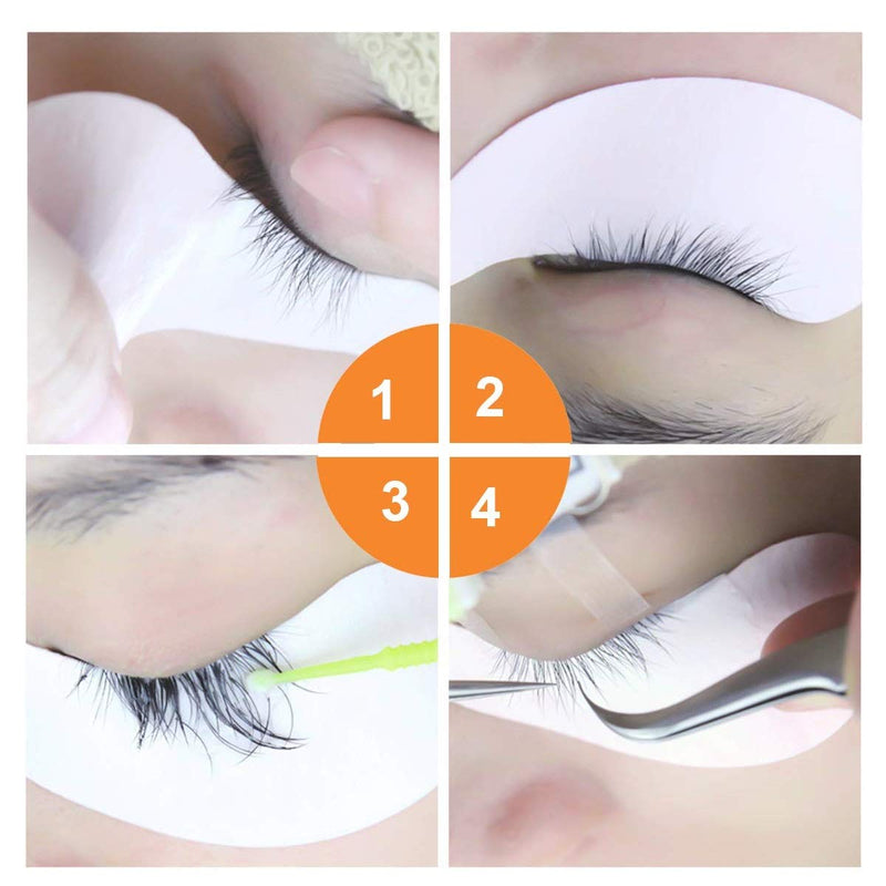 [Australia] - Under Eye Gel Pads 50 Pairs Gel Eye Pads for Lash Eyelash Extensions Lint Free Eye Patches 