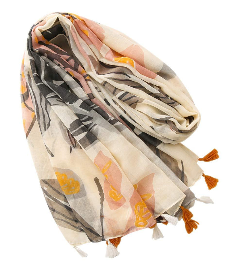 [Australia] - FAIRYGATE Women's Scarves & Wraps Fashion Print Long Floral Neck Scarf Shawl Stoles 35008 70.8 x 33.5 Inch 