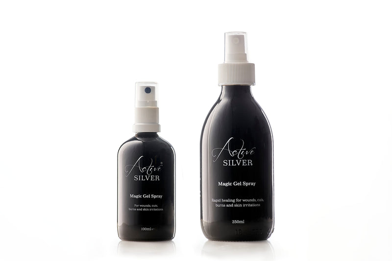 [Australia] - Active Silver Magic Gel Spray 100ml with Colloidal Silver and Aloe Vera, Bottle with Atomiser Spray for Each Application, Produced in The UK, for use in The Home or Ideal for Travel 100 ml (Pack of 1) 