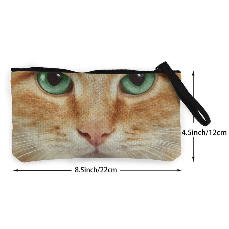 [Australia] - Makeup Bag Cat Kitten Eye Print Cosmetic Toiletry For Women Men Travel Bag 