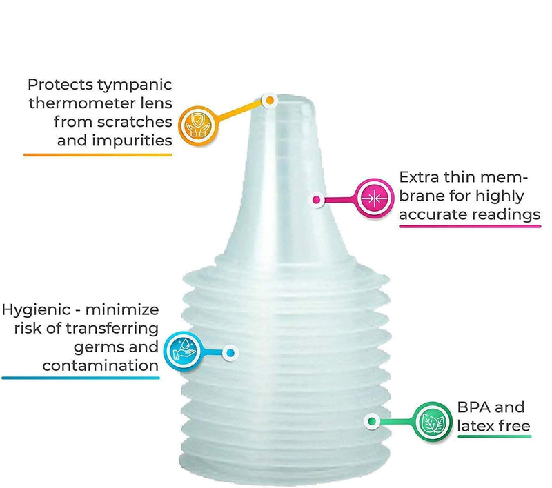 [Australia] - 400 Pack Disposable Ear Thermometer Probe Covers Refill Lens Filters for All B raun Models and Digital Thermometers Sleeve 